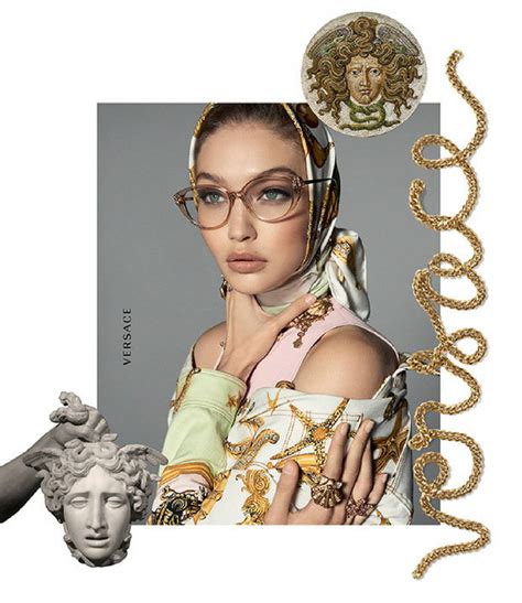 versace seeing eyeglasses|clear Versace glasses on face.